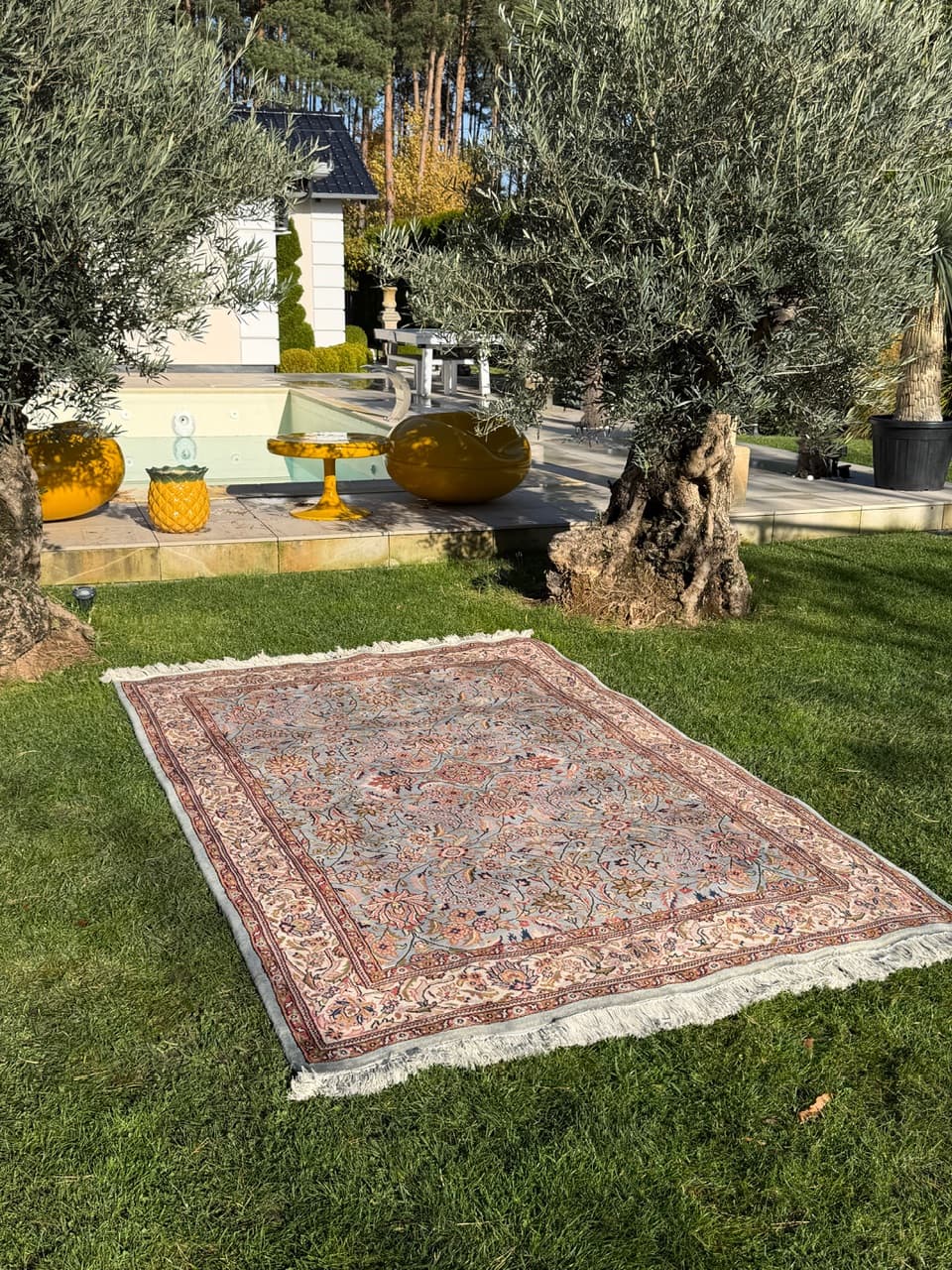 Rug Indo Bidjar, grey wool, India - 168544