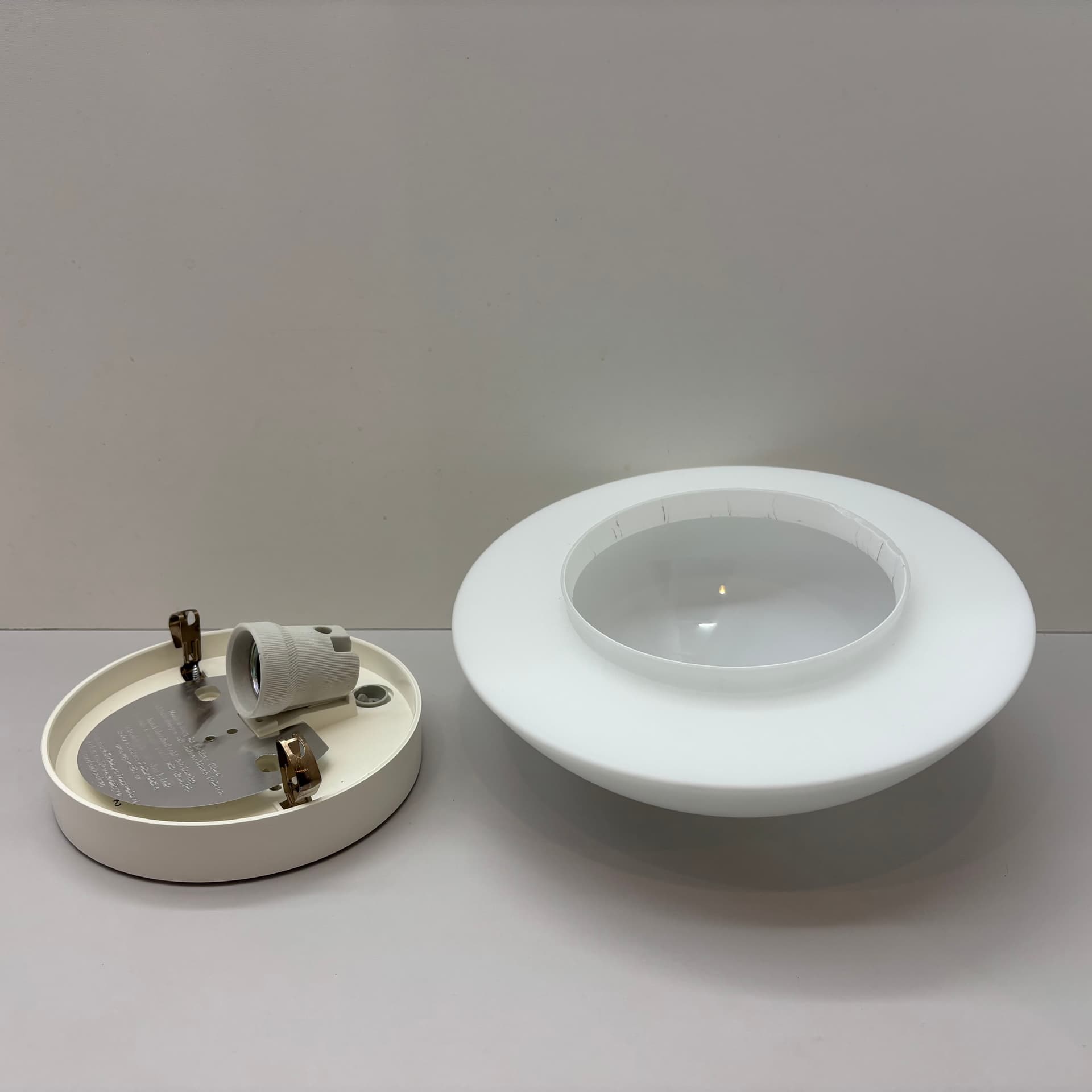 Ceiling Lamp, Bauhaus, white, Germany, 1990s. - 168583