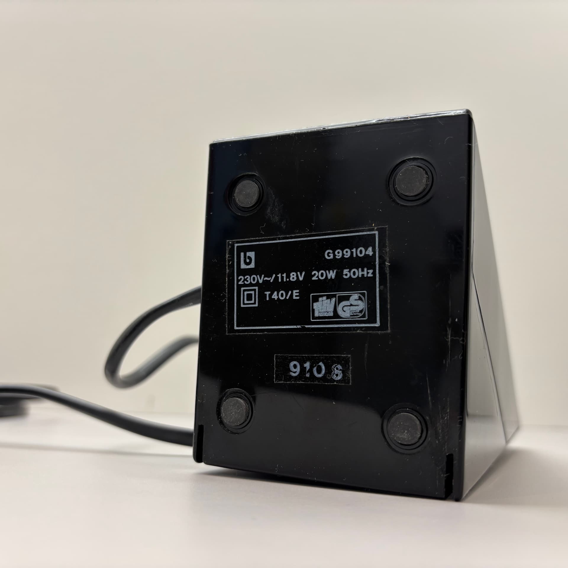 Lampka nocna, Space Age, plastik czarny, Brilliant Leuchten, Niemcy, lata 80. - 168598