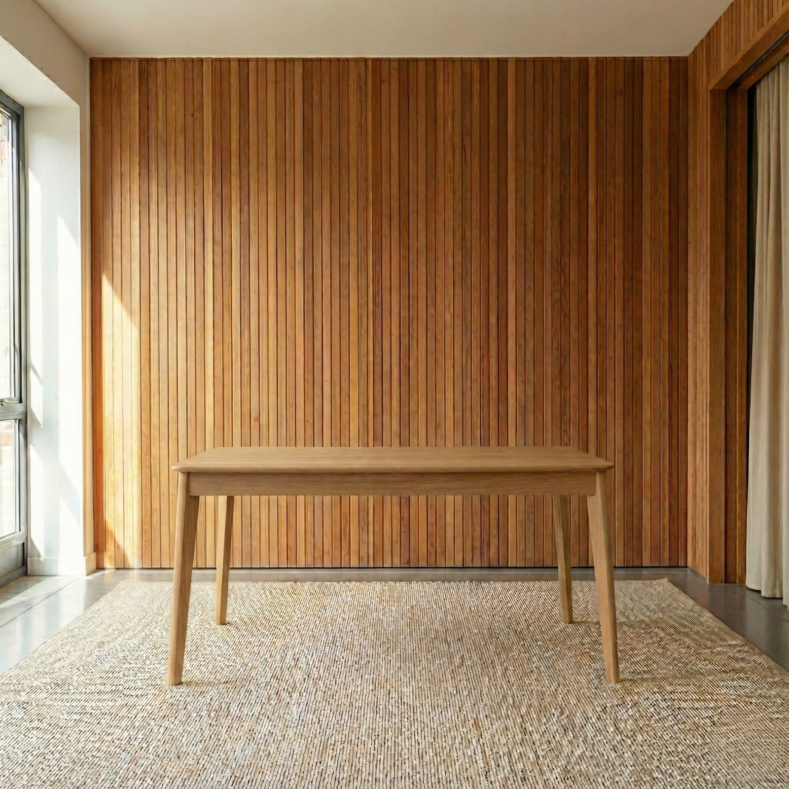 Rozkładany stół Sporo 160-260x95 lite drewno dębowe - 169217