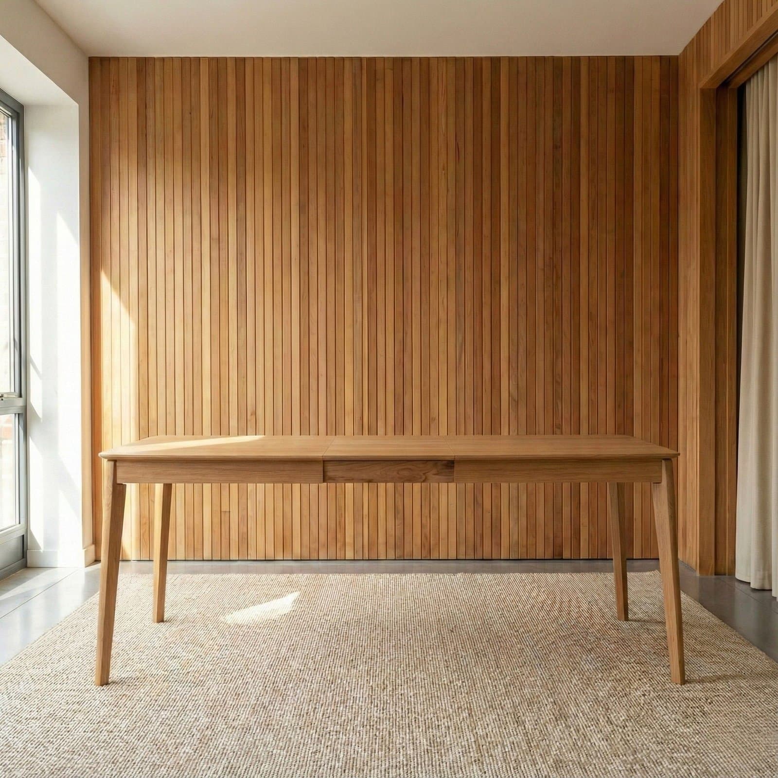 Rozkładany stół Sporo 160-210x95 lite drewno dębowe - 169229