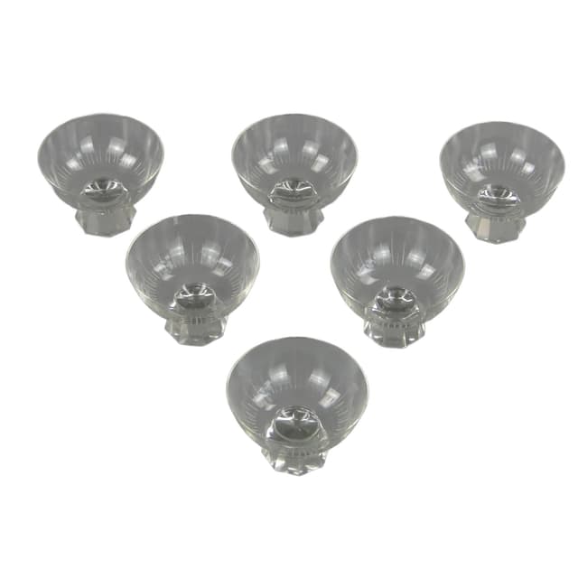 Komplet kieliszków do likieru, kryształ transparentny, Niemcy, lata 50. - WYMIARY