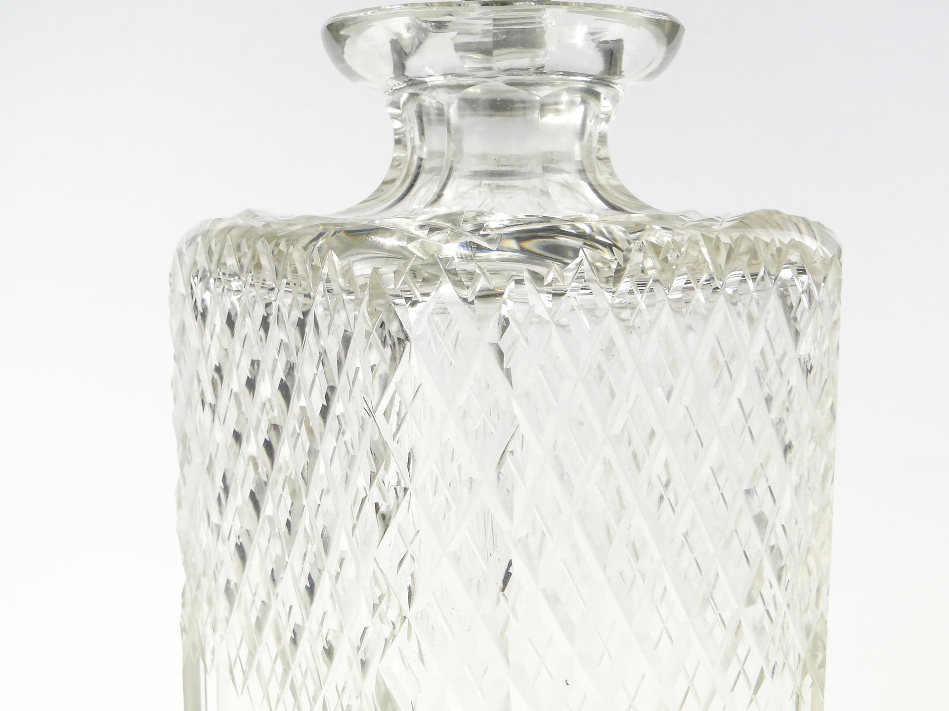 Karafka na whisky, kryształ transparentny, huta Józefina, Polska, lata 30. - 168684