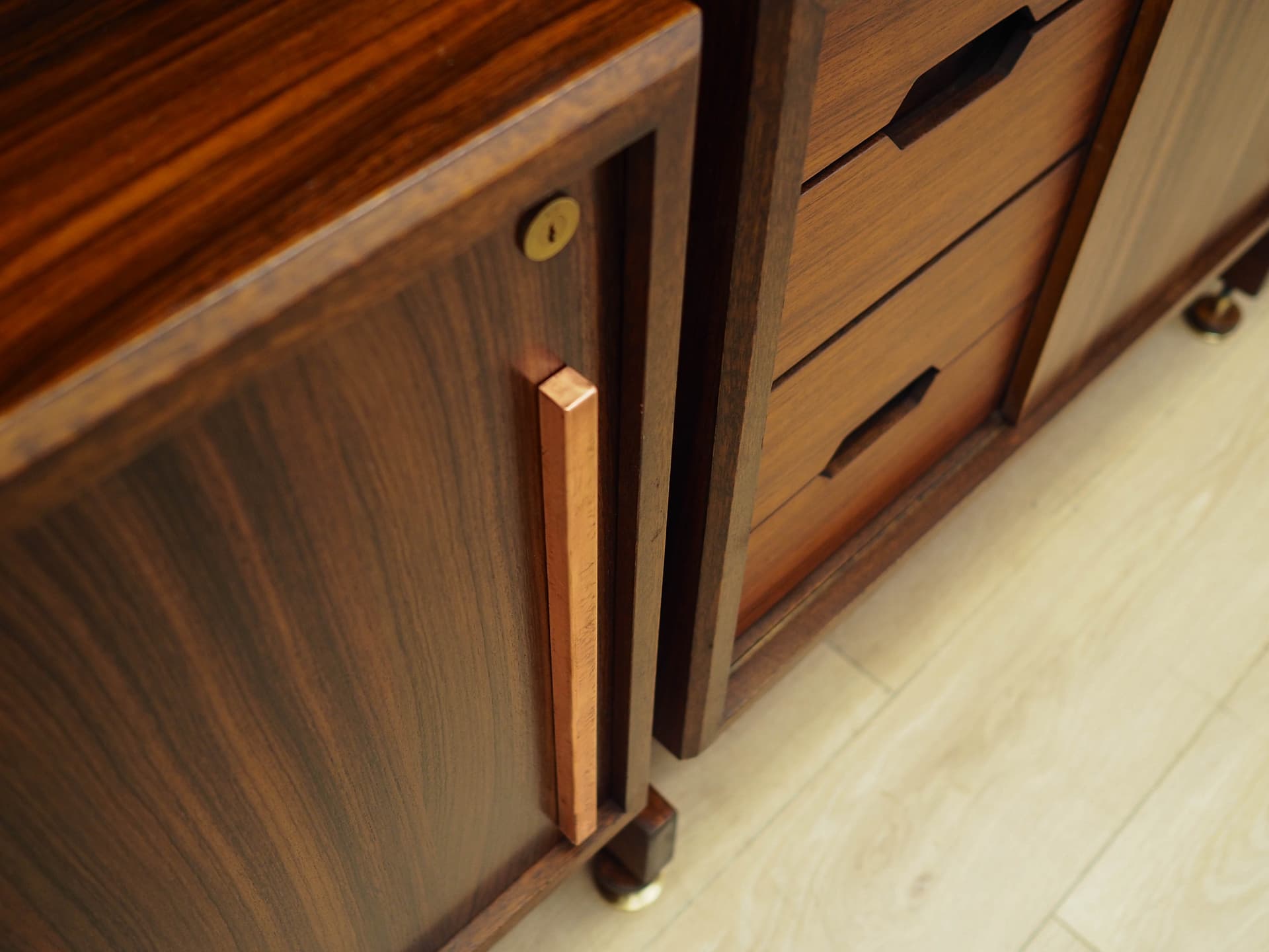 Regał systemowy, palisander brąz ciemny, Włochy, lata 60. - 168759