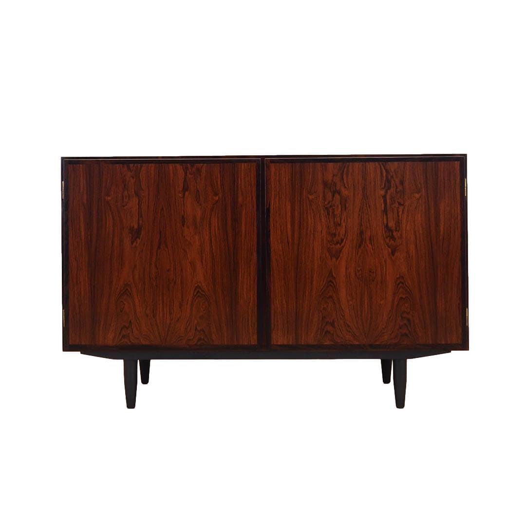 Szafka, palisander brązowy, drewno czarne, Omann Jun, Dania, lata 70.