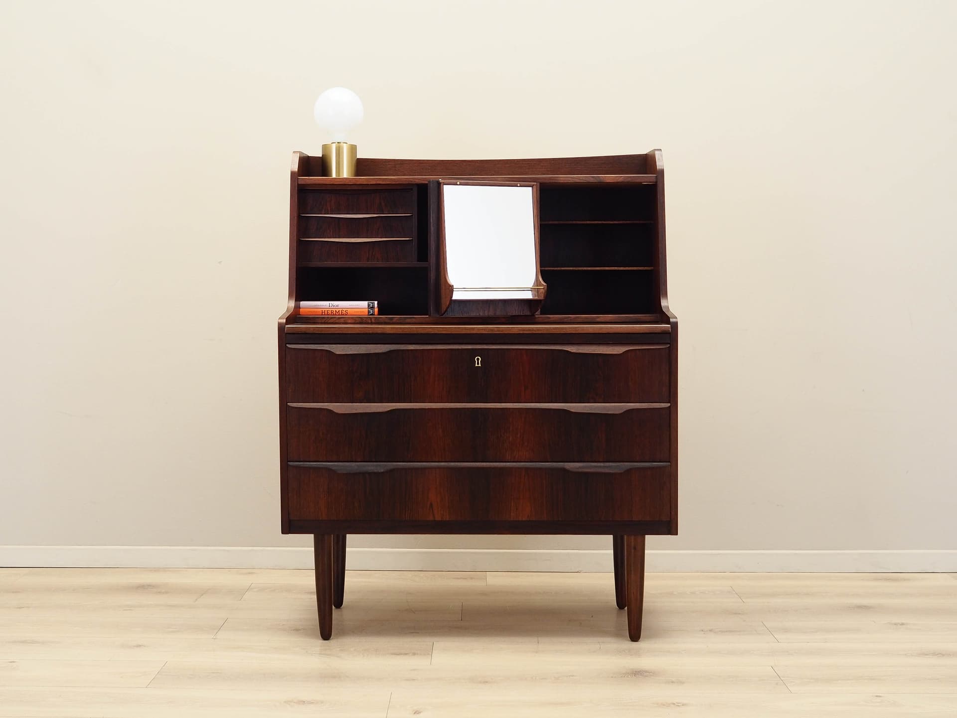 Sekretarzyk, palisander brązowy, Dania, lata 70. - 168859