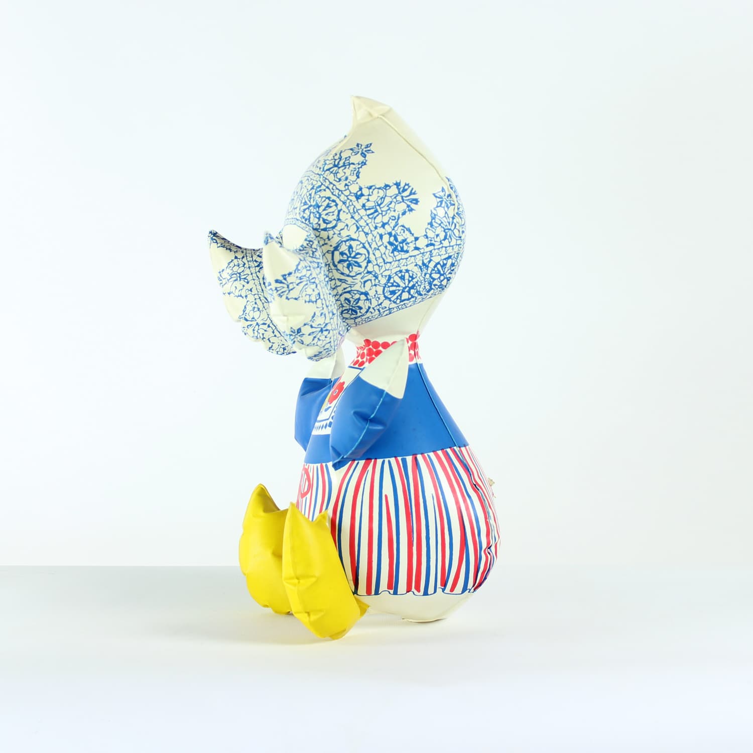 Inflatable doll, multicolor, by L. Niklová, Czechoslovakia, 1970s. - 168893