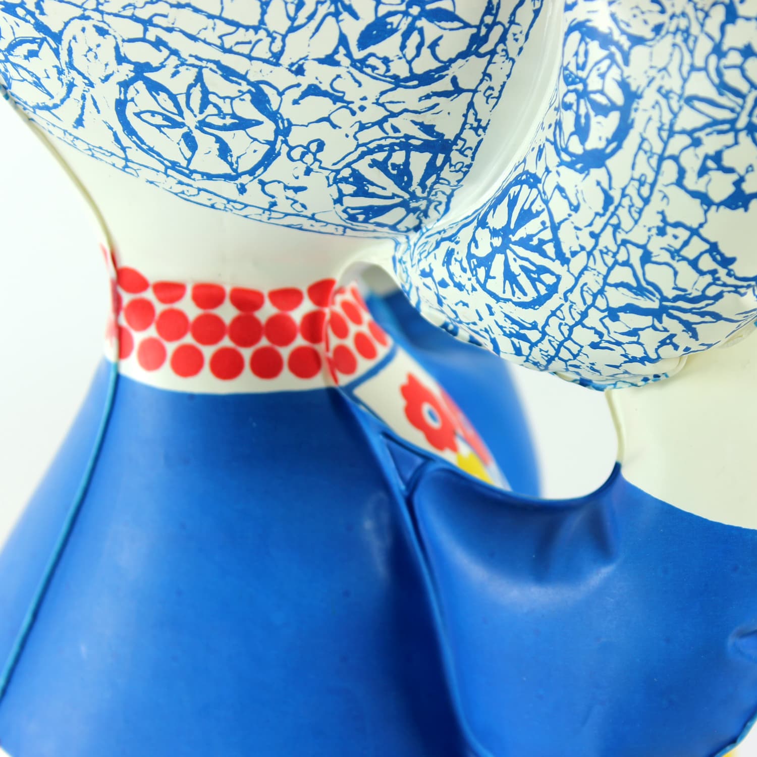 Inflatable doll, multicolor, by L. Niklová, Czechoslovakia, 1970s. - 168901