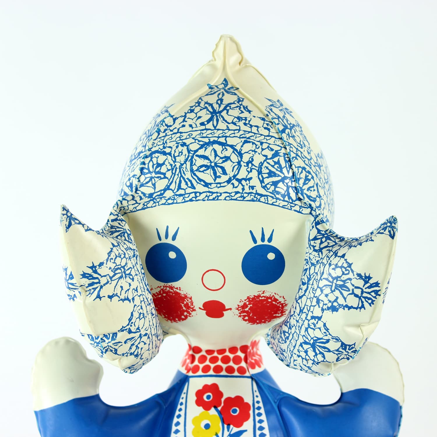 Inflatable doll, multicolor, by L. Niklová, Czechoslovakia, 1970s. - 168905