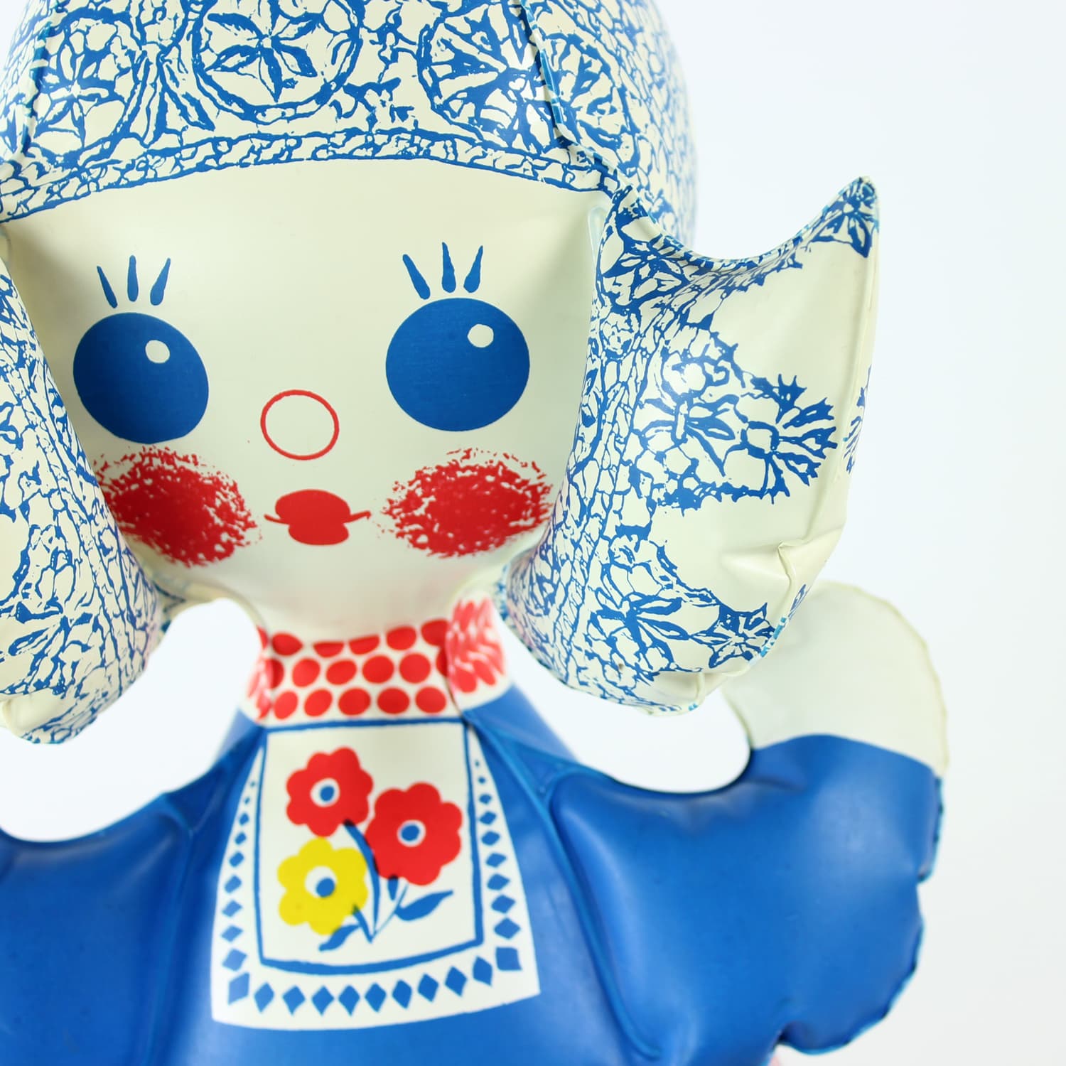 Inflatable doll, multicolor, by L. Niklová, Czechoslovakia, 1970s. - 168902