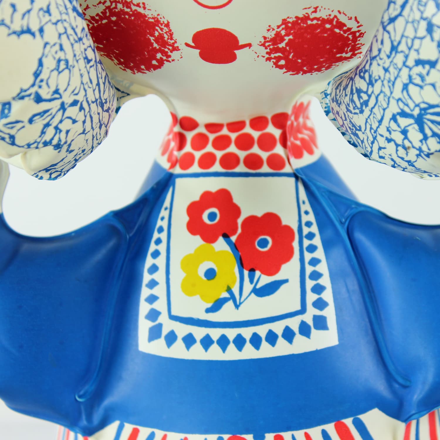 Inflatable doll, multicolor, by L. Niklová, Czechoslovakia, 1970s. - 168897