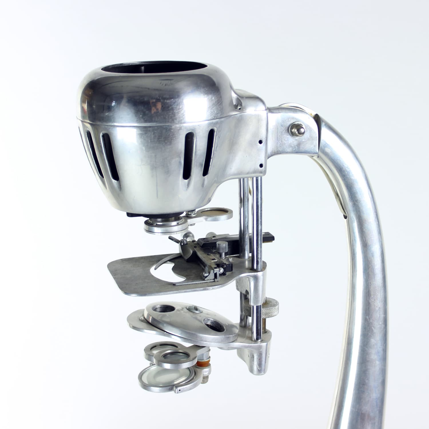 Microprojector Ken-A-Vision, silver aluminum, United Kingdom, 1950s. - 168942