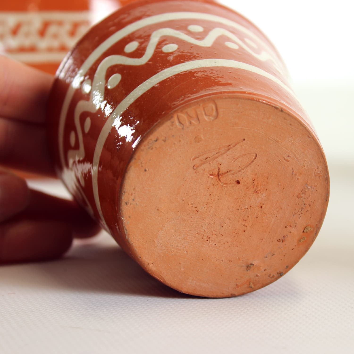 Komplet do napojów, ceramika brązowy ciemny, Czechy, lata 60. - 168954