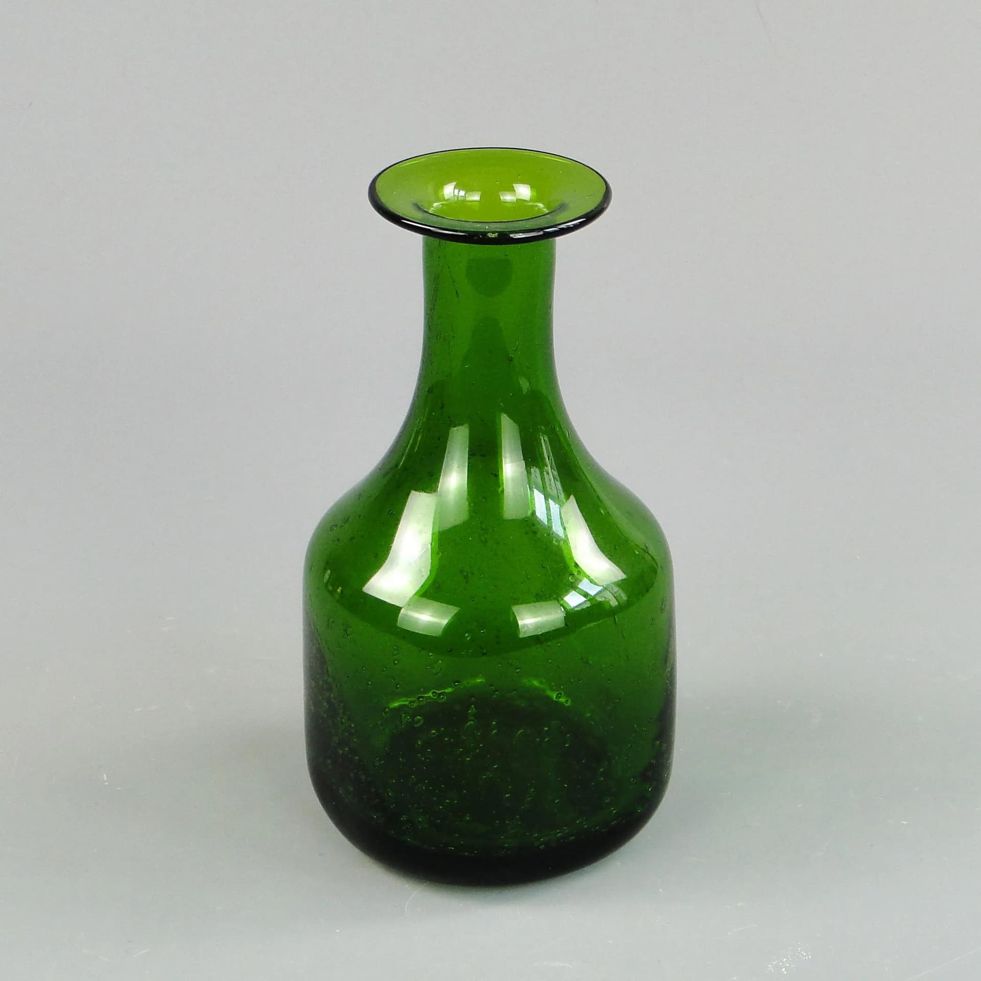 Wazon butla Antico, zielony, szkło, proj. Z. Horbowy, Polska, lata 70. - 11222