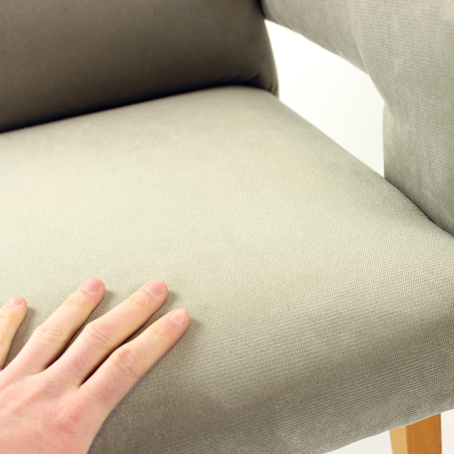 Zestaw dwóch foteli z podnóżkiem, velvet szary, dąb, Tatra Nabytok, Czechosłowacja, lata 60. - 168963