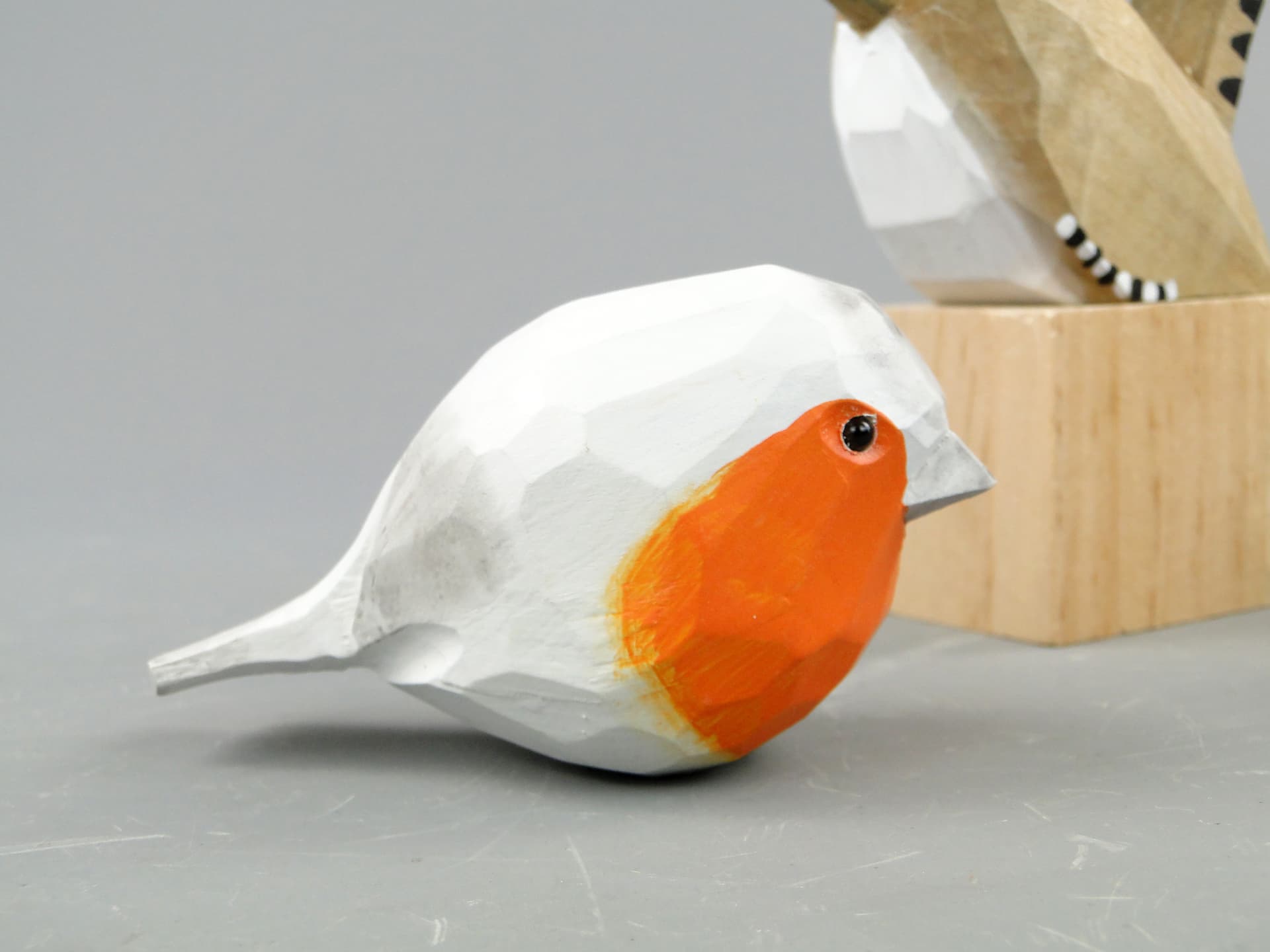 Zestaw trzech figurek ptaków, rustic, multicolor, drewno, XXI wiek - 168988