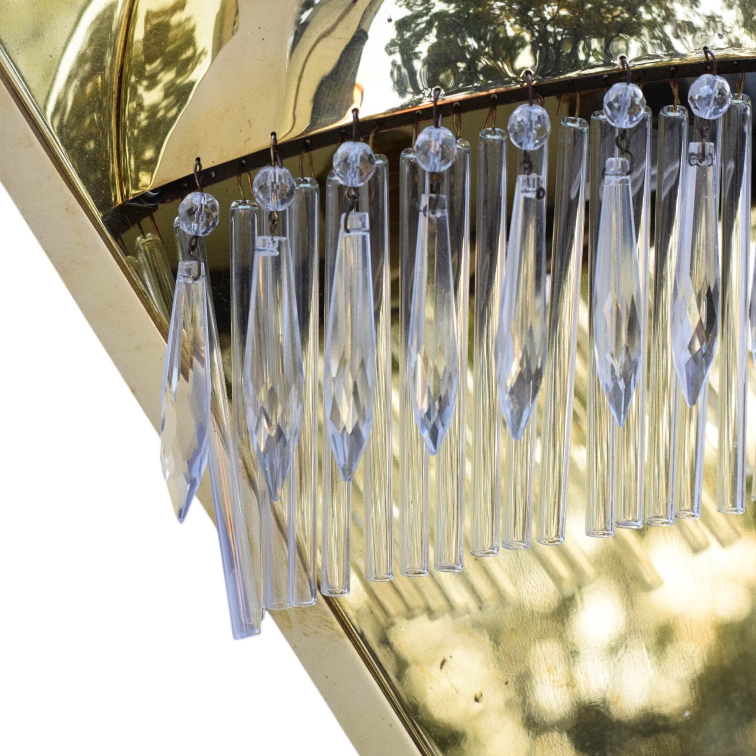 Para dużych kinkietów z kryształkami w stylu Art Deco - 169172