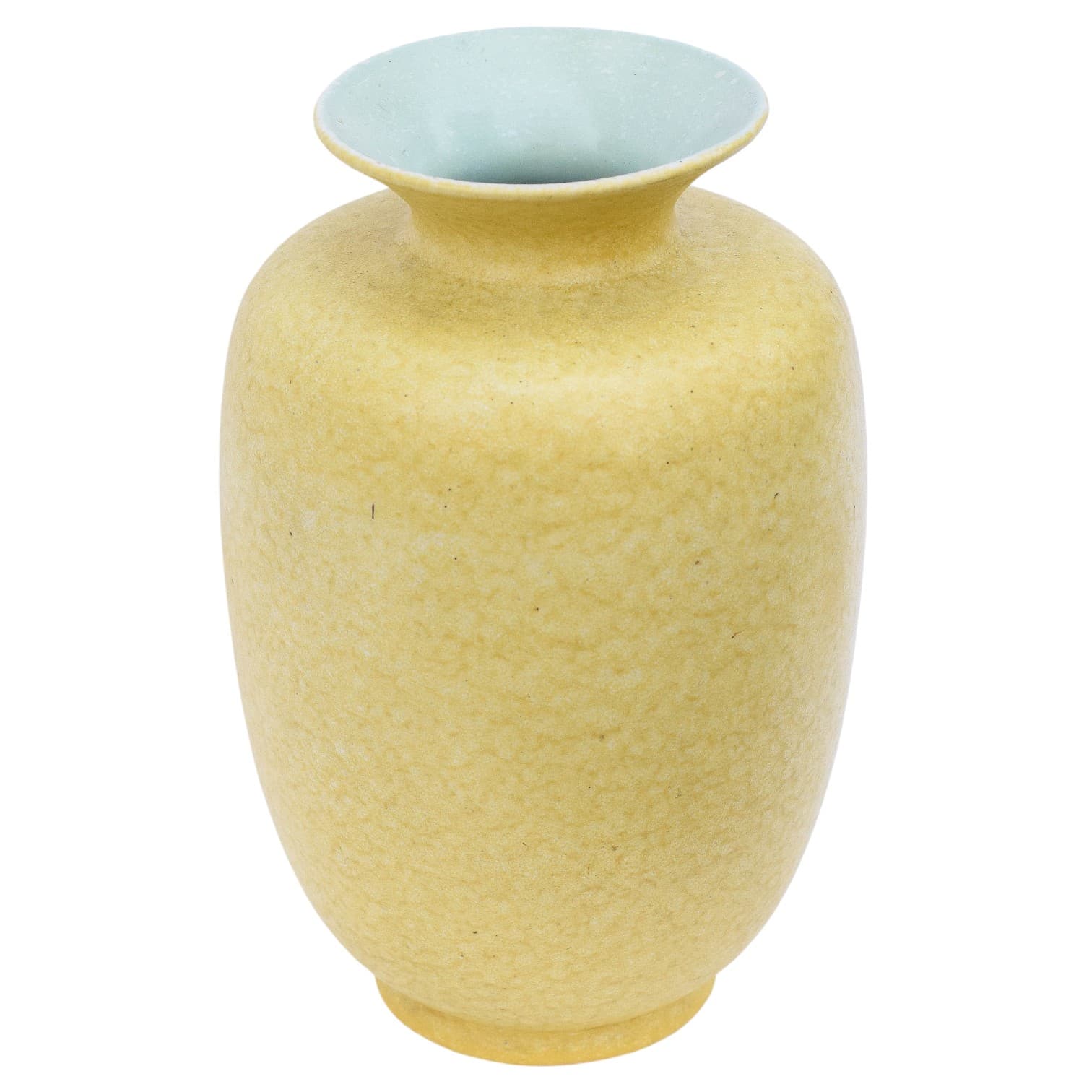 Żółty wazon ceramiczny, Dania, lata 70. XX w. - 169190