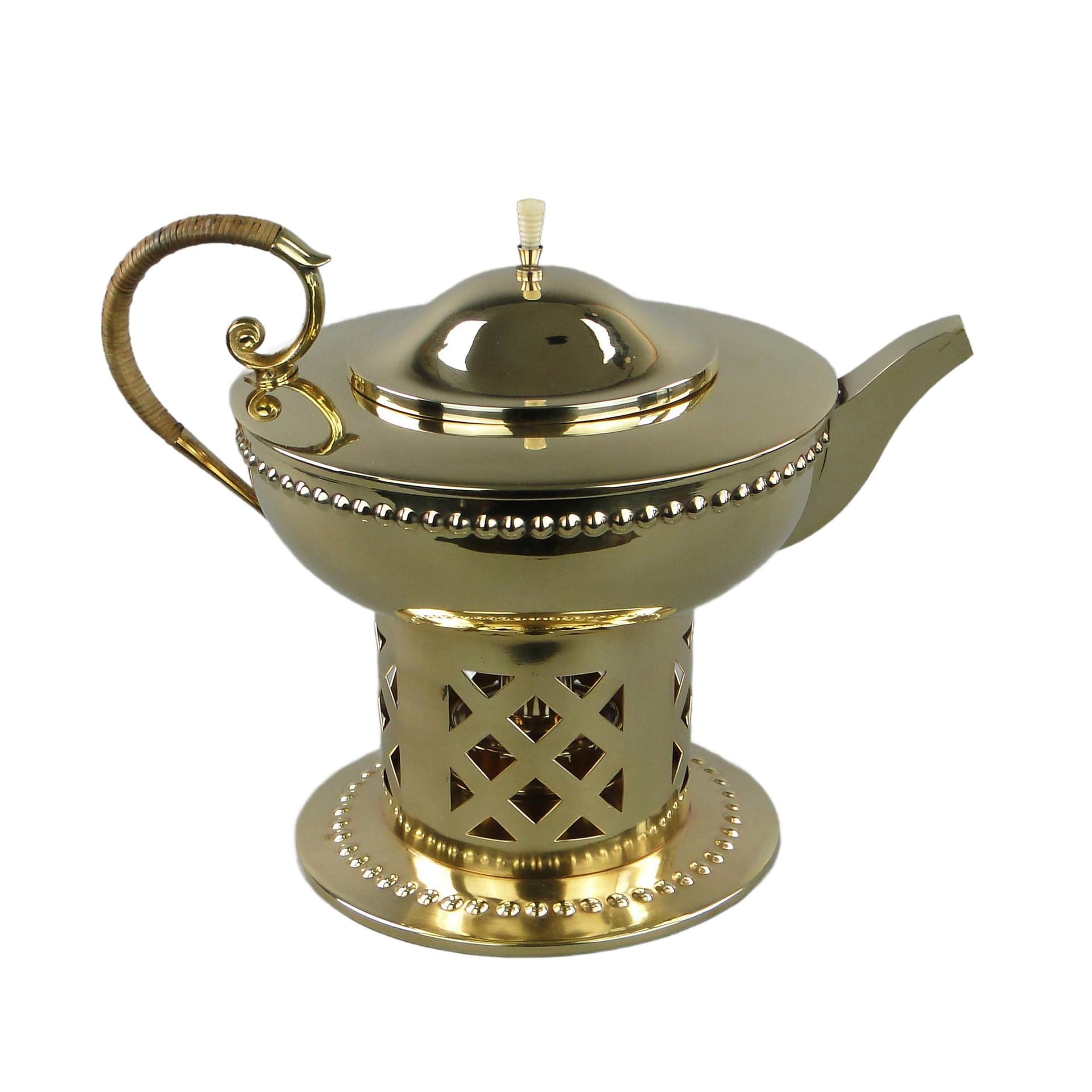 Buliera secesyjna, mosiądz złoty, proj. I. Taschner, Niemcy, lata 1900