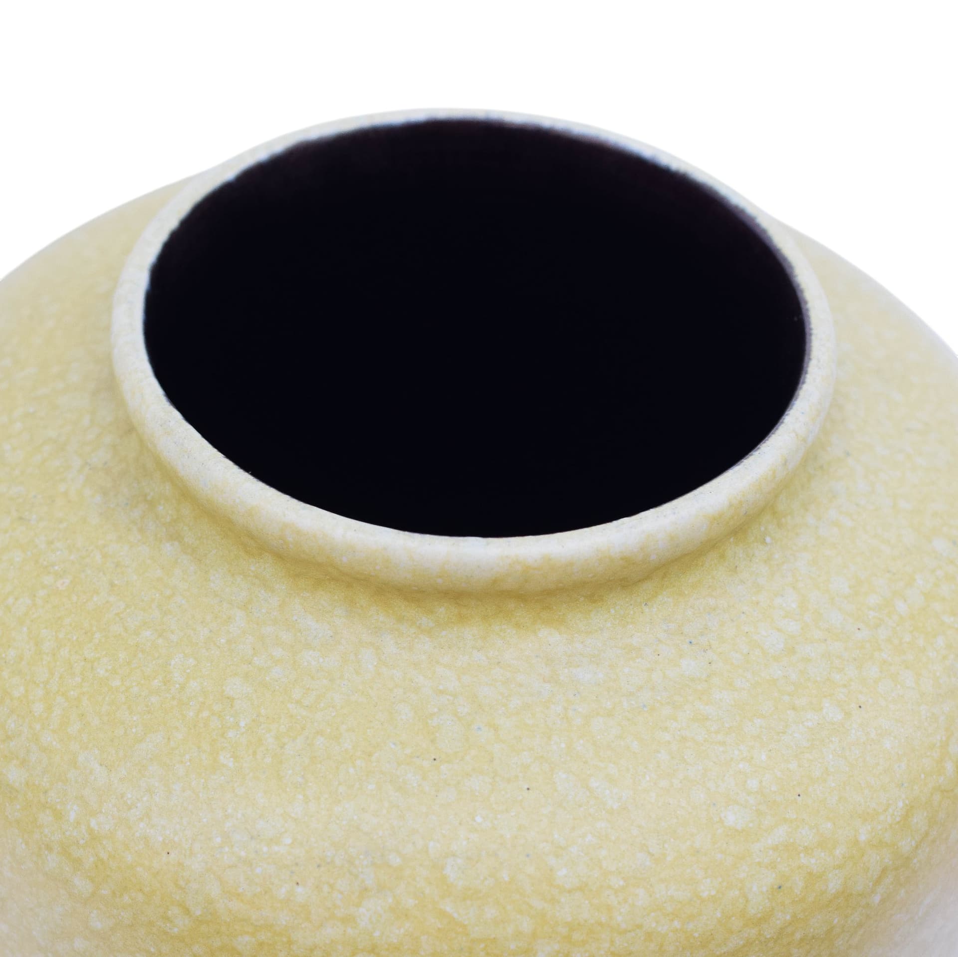 Wazon ceramiczny z żółtym szkliwieniem, Dania, lata 70. XX w. - 169209