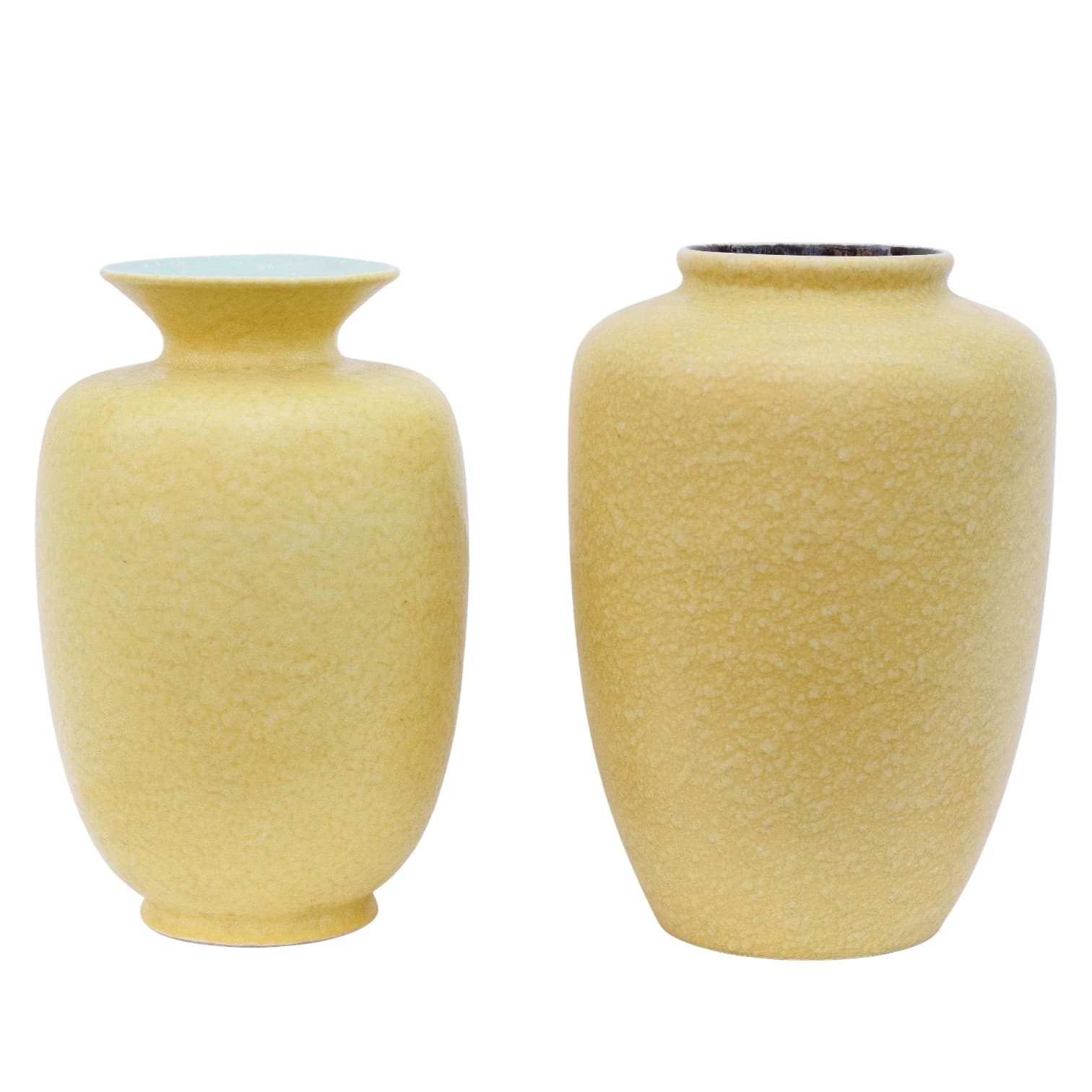 Wazon ceramiczny z żółtym szkliwieniem, Dania, lata 70. XX w. - 169206