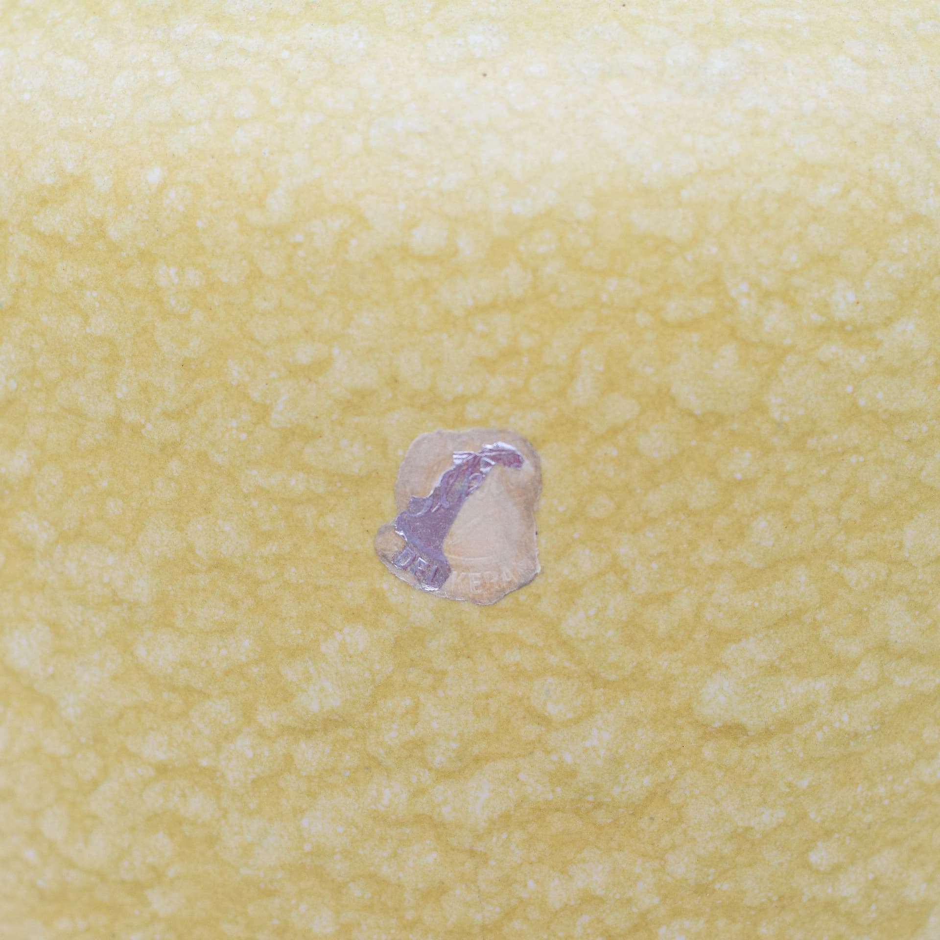 Wazon ceramiczny z żółtym szkliwieniem, Dania, lata 70. XX w. - 169207