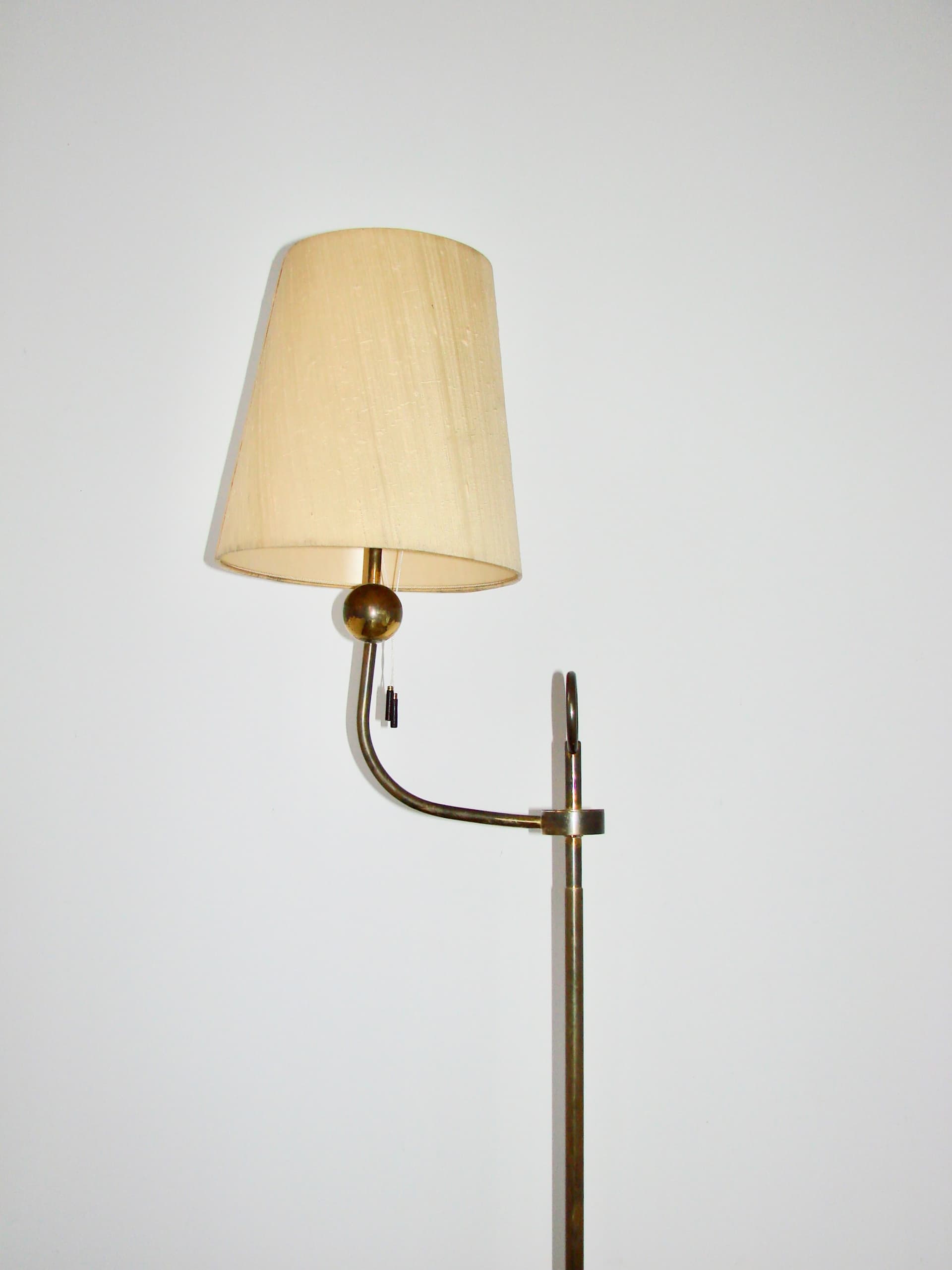 Lampa podłogowa Art Deco, złoty, mosiądz, lata 50. - 169261