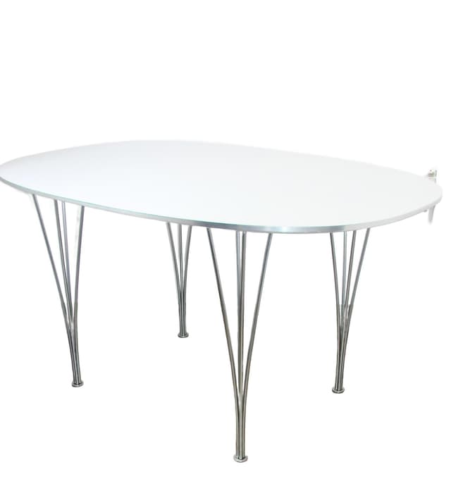 Stół Superellipse 130x90, biały laminat, Fritz Hansen, Dania, lata 90. - WYMIARY