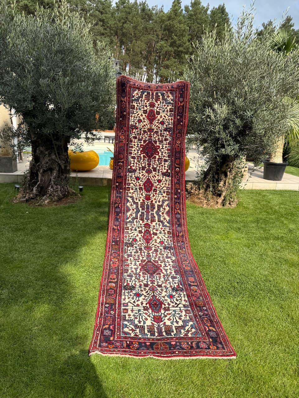 Runner Hamadan, multicolor wool, Iran - 169473