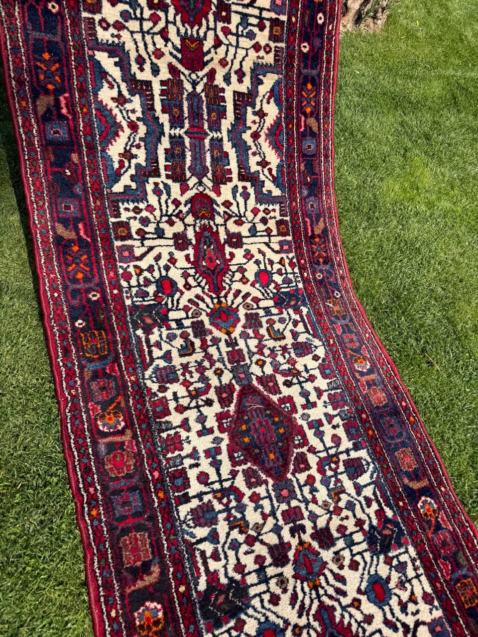 Runner Hamadan, multicolor wool, Iran - 169478