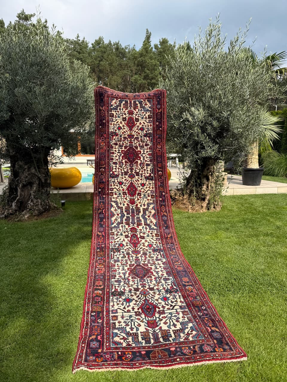 Runner Hamadan, multicolor wool, Iran - 169474