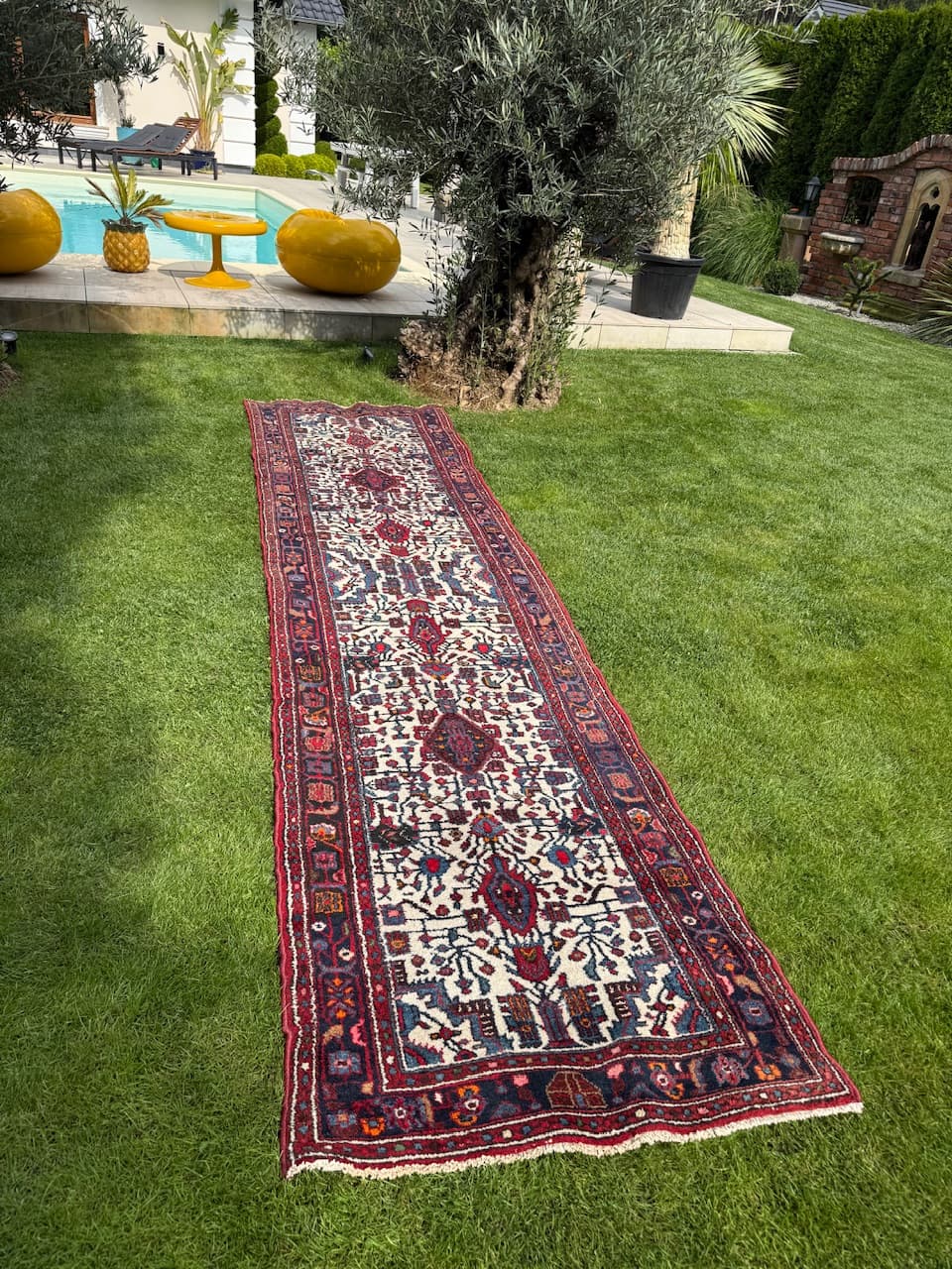Runner Hamadan, multicolor wool, Iran - 169482