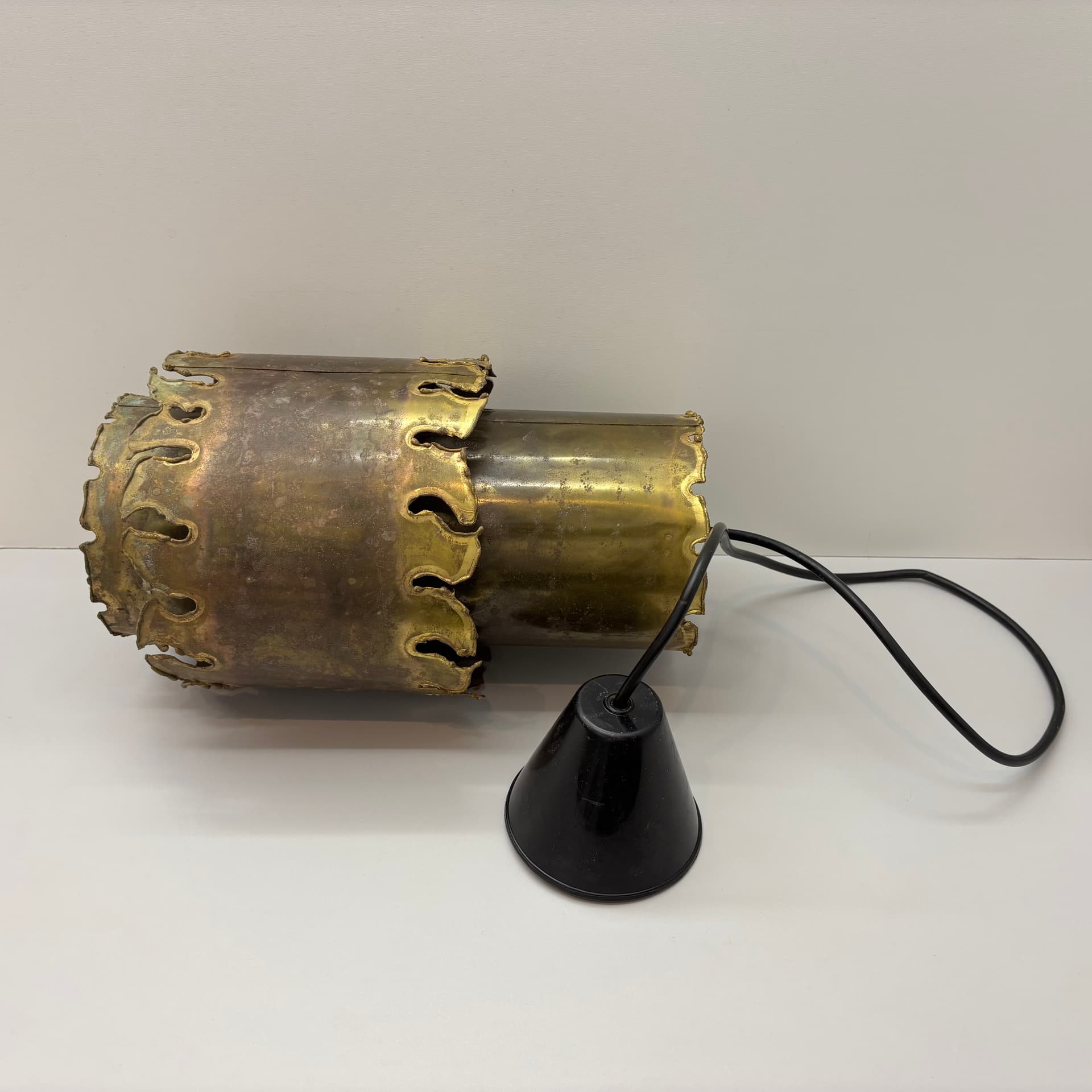 Pendant lamp, golden brass, Holm Sorensen & Co, Denmark, 1960s. - 169495