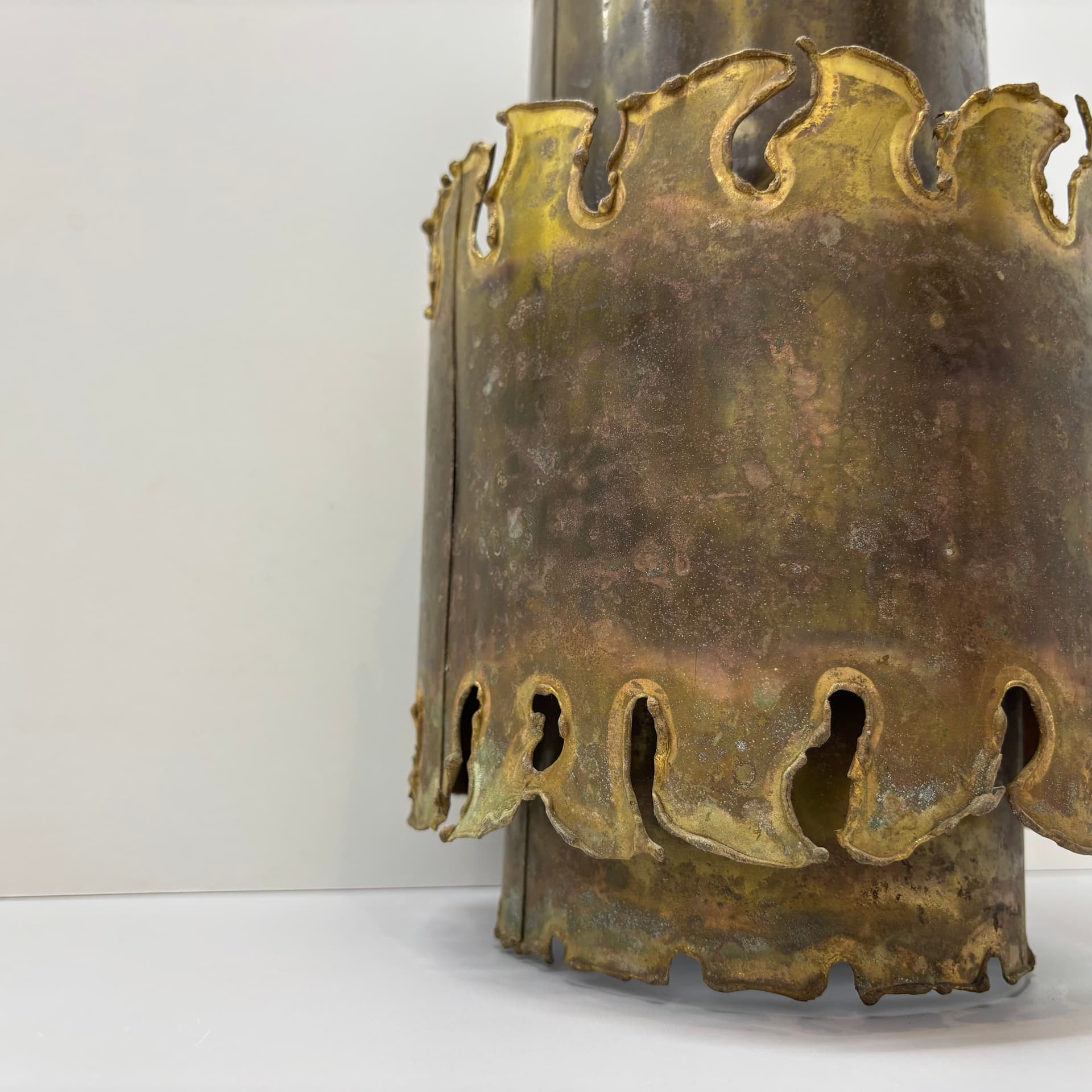 Pendant lamp, golden brass, Holm Sorensen & Co, Denmark, 1960s. - 169497