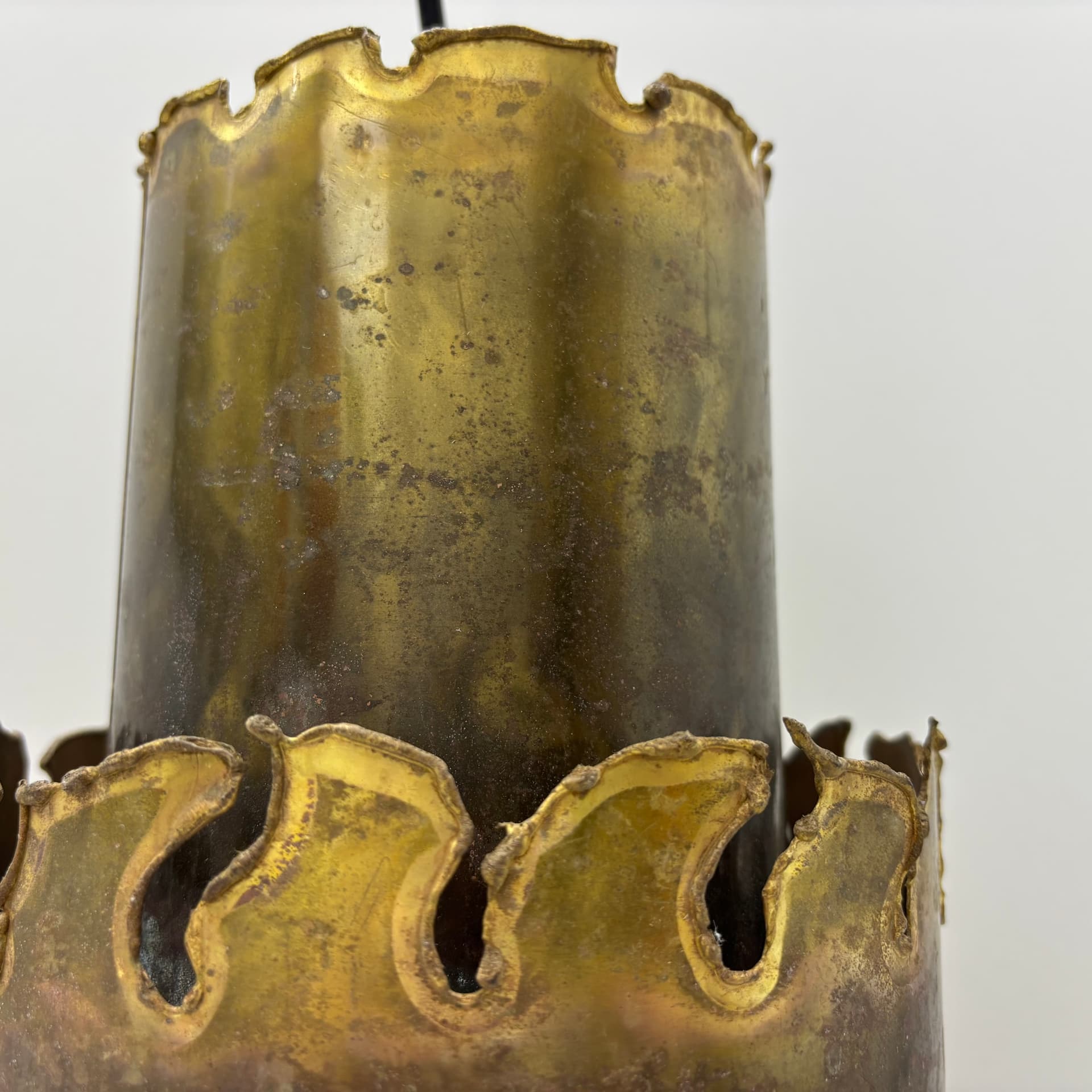 Pendant lamp, golden brass, Holm Sorensen & Co, Denmark, 1960s. - 169496