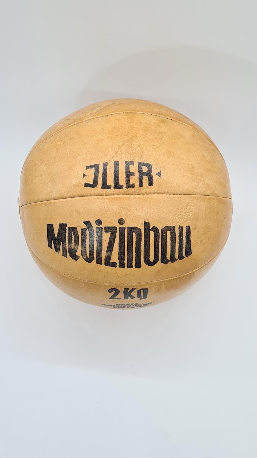 Skórzana piłka lekarska 2 kg, Jiller, lata 50. - 169501