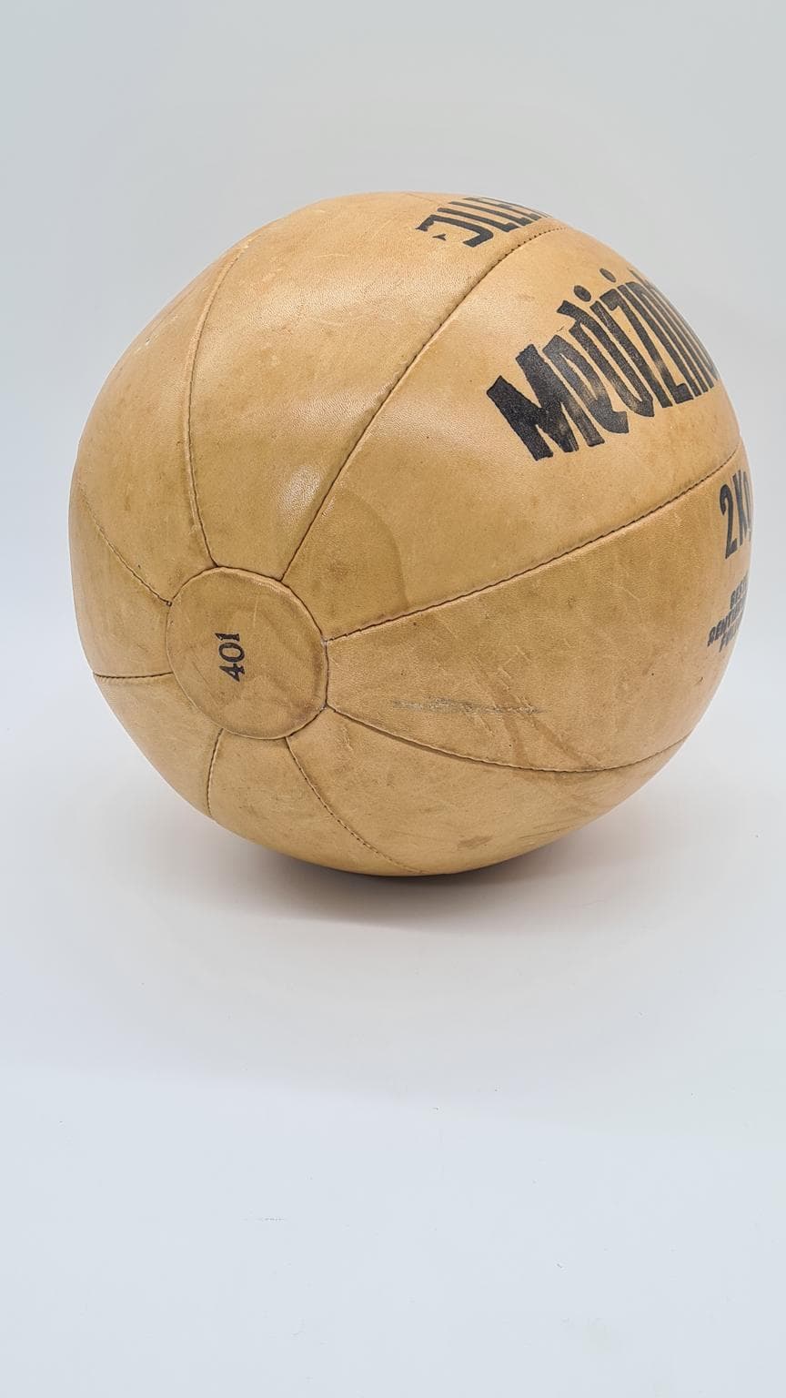 Skórzana piłka lekarska 2 kg, Jiller, lata 50. - 169502