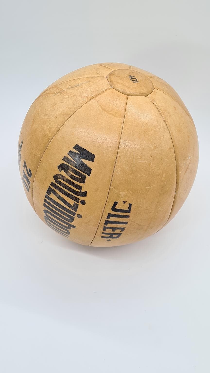 Skórzana piłka lekarska 2 kg, Jiller, lata 50. - 169506