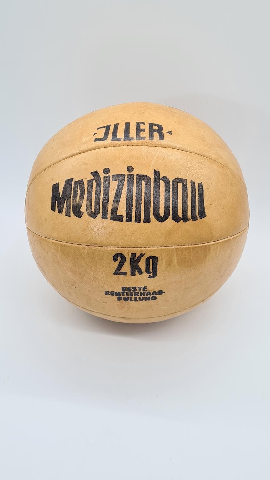 Skórzana piłka lekarska 2 kg, Jiller, lata 50. - 169500