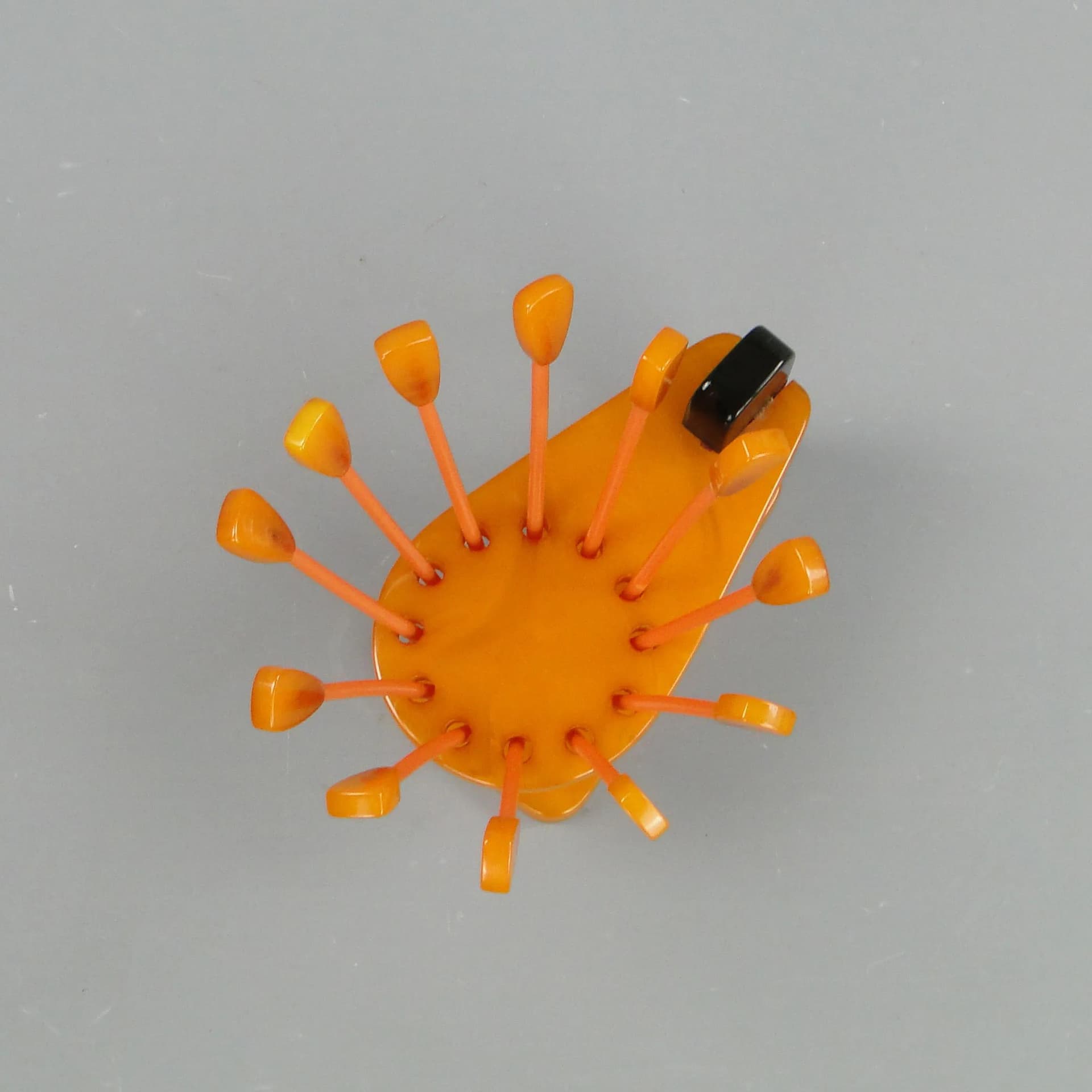 Appetizer pick set, multicolor bakelite, Poland, 1940s - 11189