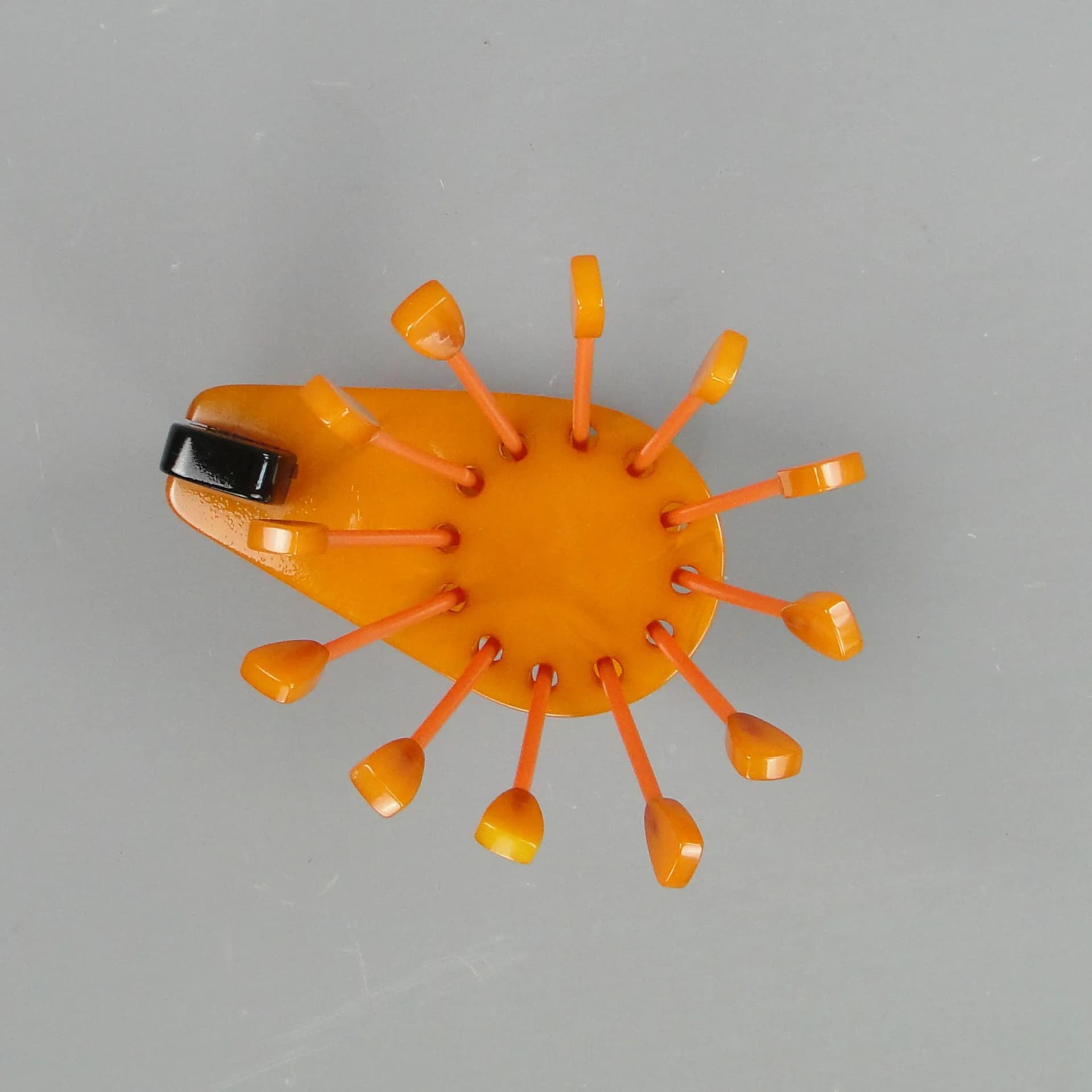 Appetizer pick set, multicolor bakelite, Poland, 1940s - 11190