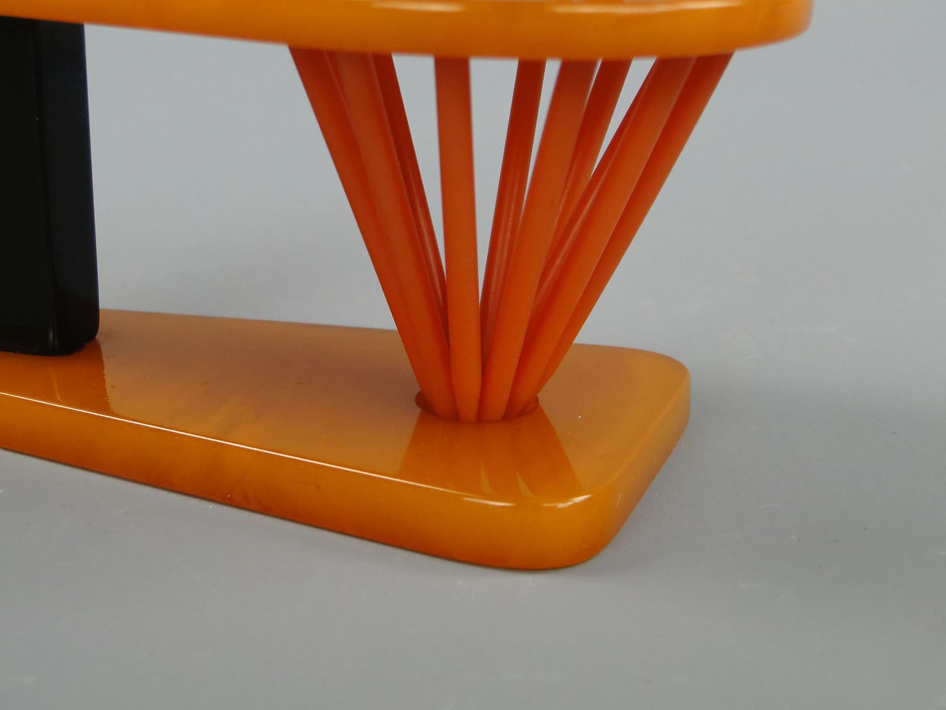 Appetizer pick set, multicolor bakelite, Poland, 1940s - 11187