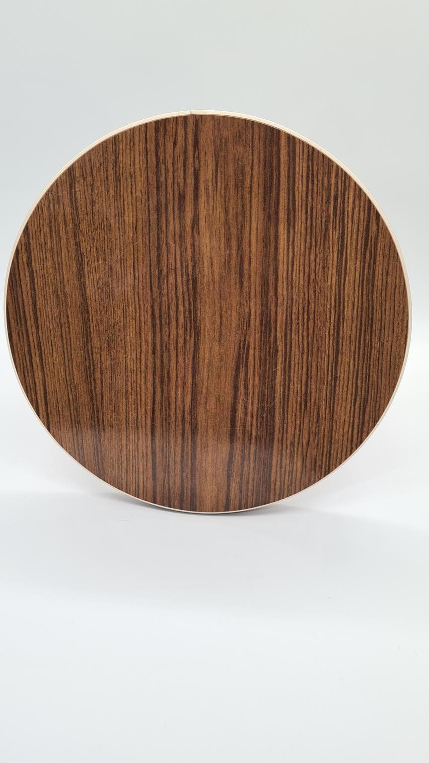 Stolik pomocniczy Rockabilly, brązowy beżowy, laminat drewno, Niemcy, lata 70. - 169522