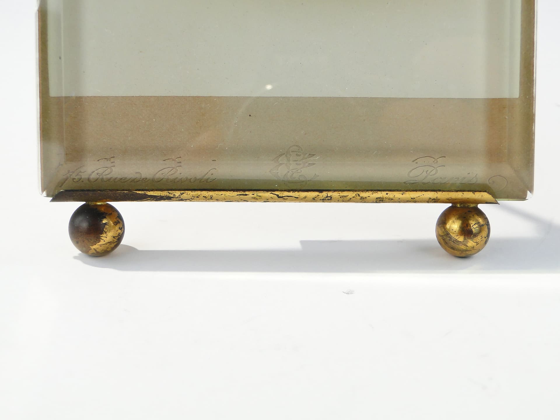 Kryształowa ramka na zdjęcie z cherubinami XIX w - 169584