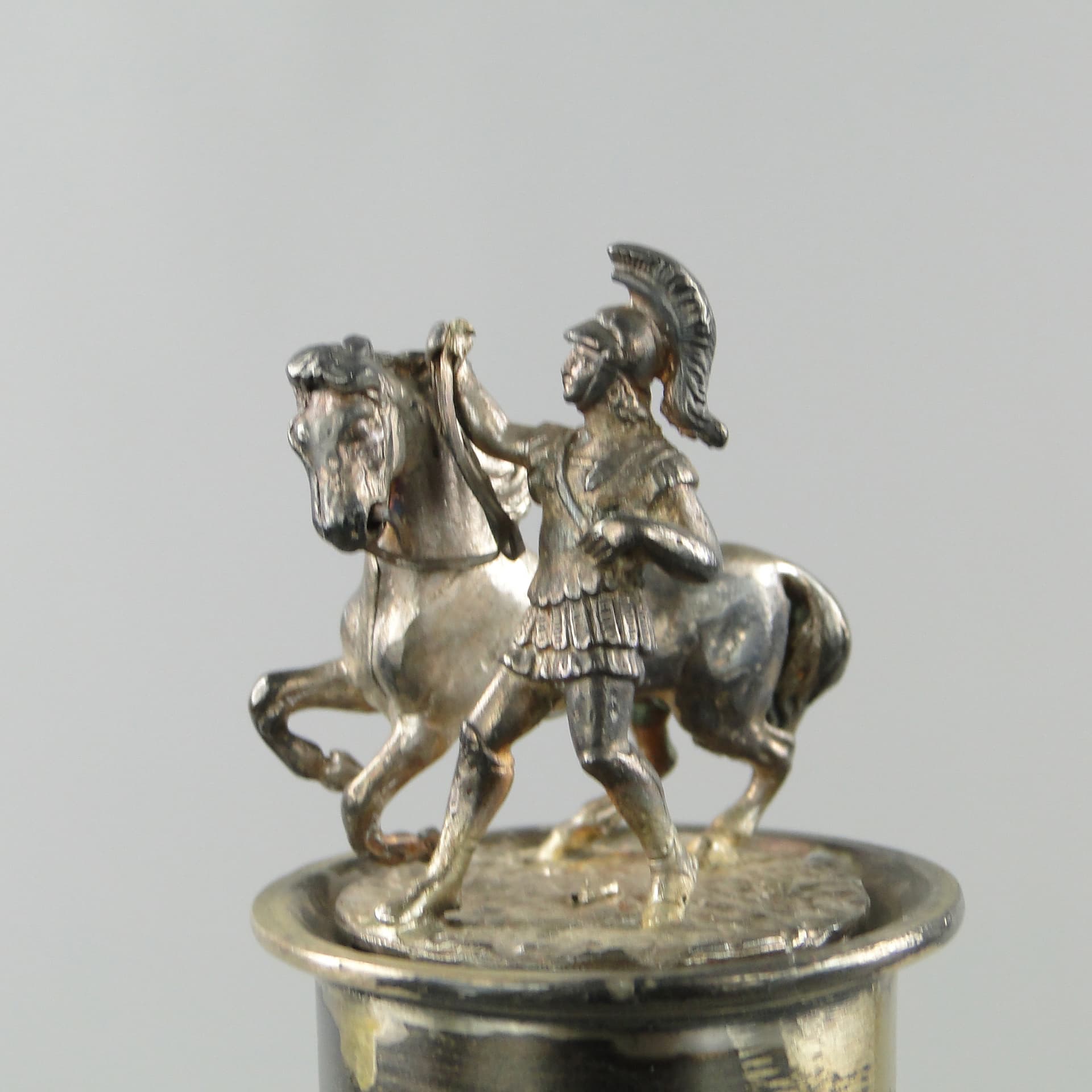 Karafka, szkło czerwony, srebro, Niemcy, XIX w. - 169626