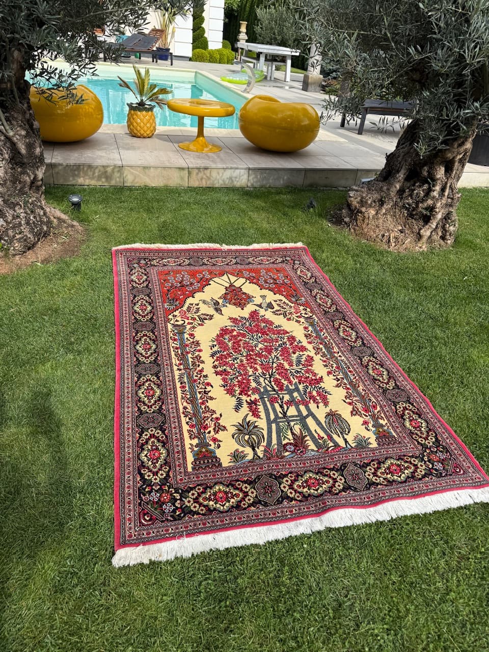 Rug Ghoum, multicolor wool, Iran - 169971