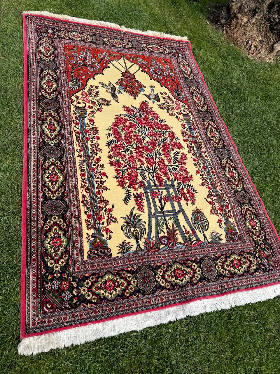 Rug Ghoum, multicolor wool, Iran - 169972