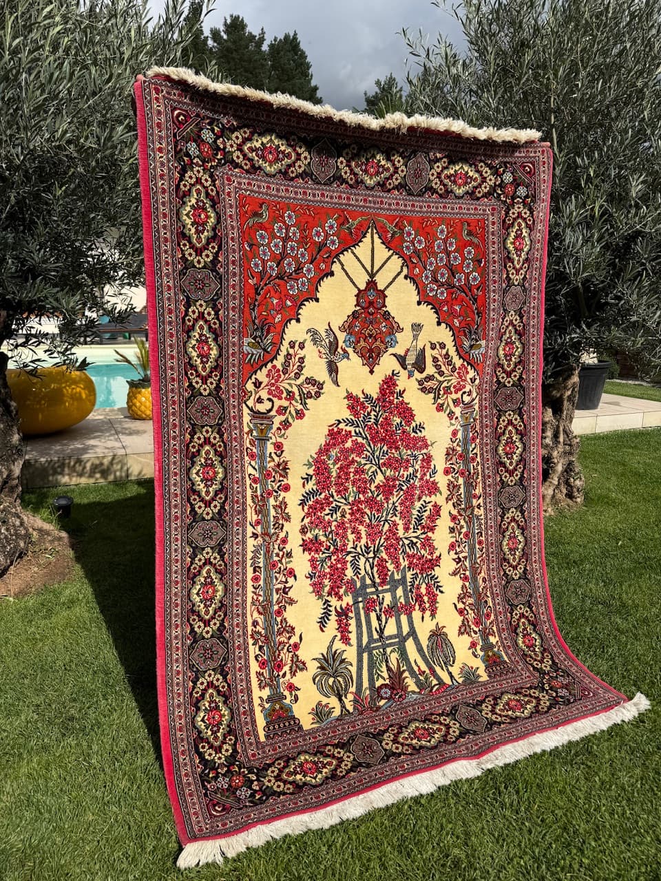 Rug Ghoum, multicolor wool, Iran - 169967