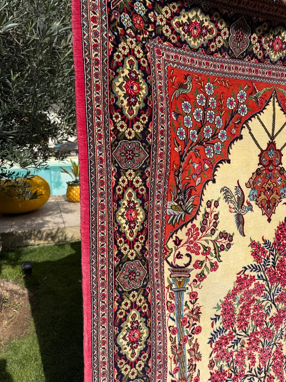 Rug Ghoum, multicolor wool, Iran - 169965