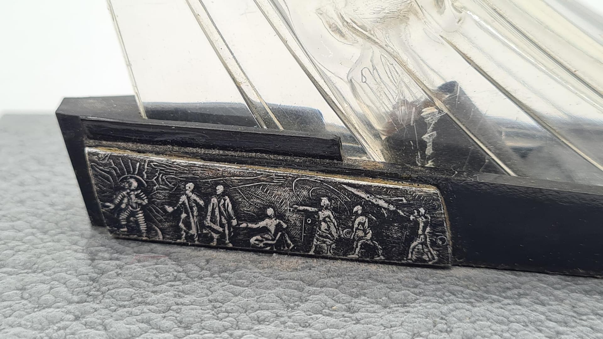 Lampka nocna Space Age, srebrny, plastik, ZSRR, lata 70. - 170093